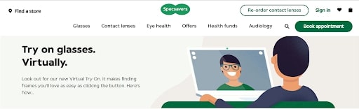 website-design-glasses-company